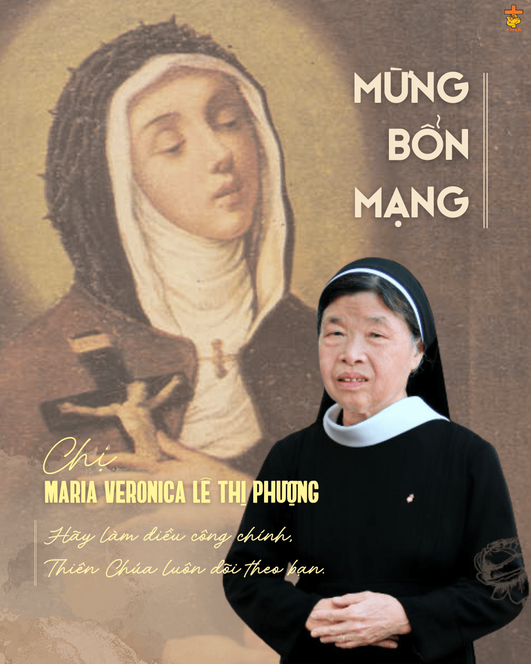 HỘI DÒNG MỪNG BỔN MẠNG CHỊ MARIA VERONICA LÊ THỊ PHƯỢNG